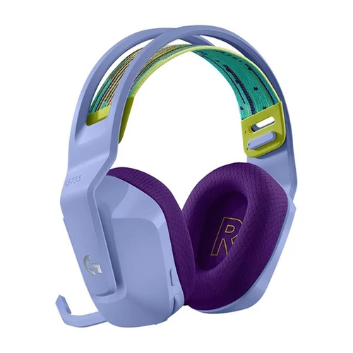 Logitech G733 Lightspeed Wireless RGB lila gamer headset