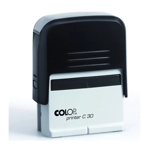 Bélyegző, COLOP "Printer C 30", kék cserepárnával