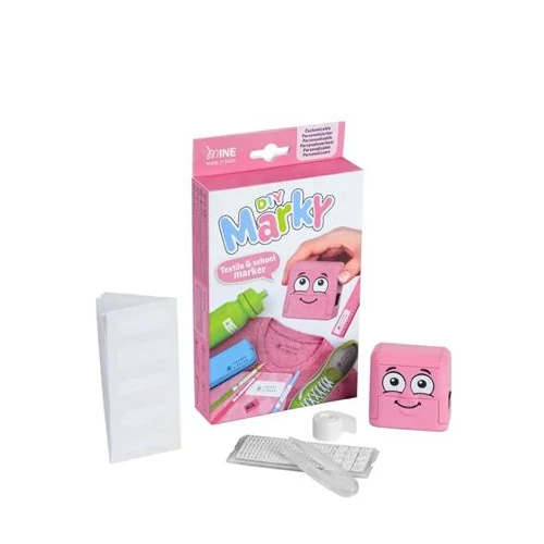 Textilbélyegző MARKY kirakós pink