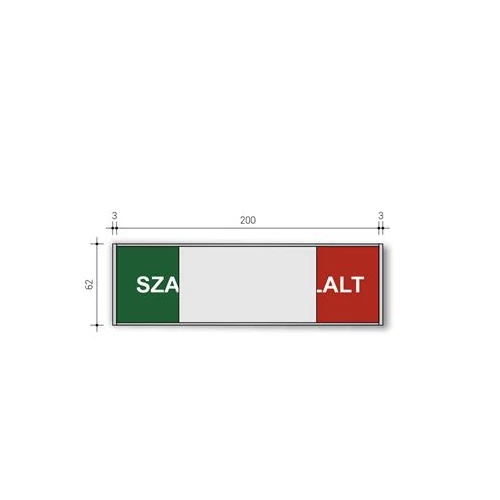 Információs tábla, 200x62 mm, ANTRA 