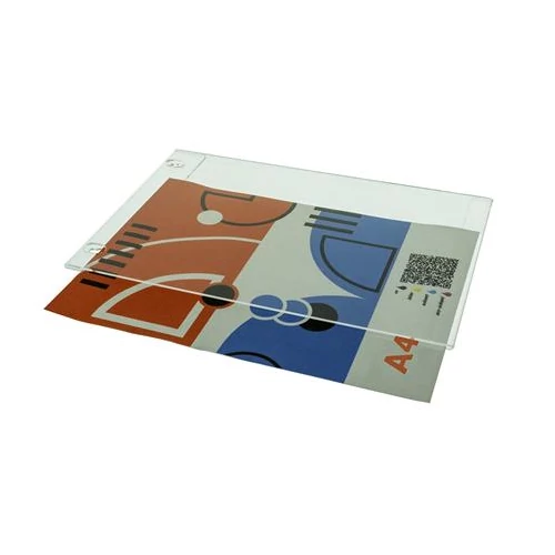 Dokumentumtartó, fali, A4, plexi, álló, ANTRA, átlátszó