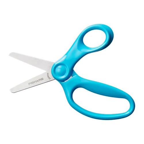 Olló, óvodai, 13 cm, FISKARS, türkizkék