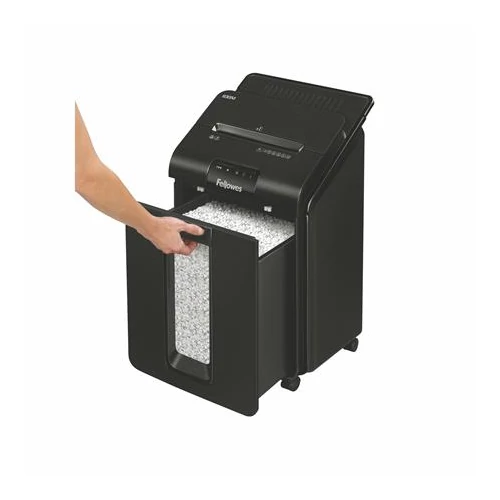 Iratmegsemmisítő, minikonfetti, 90 lap, FELLOWES 