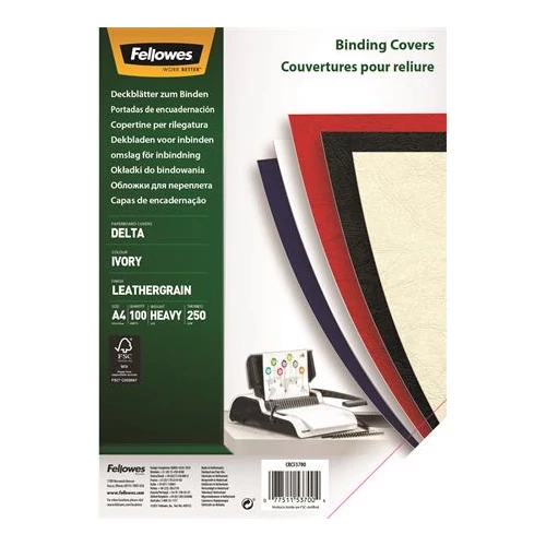 Hátlap, A4, 250 g, matt, FELLOWES 