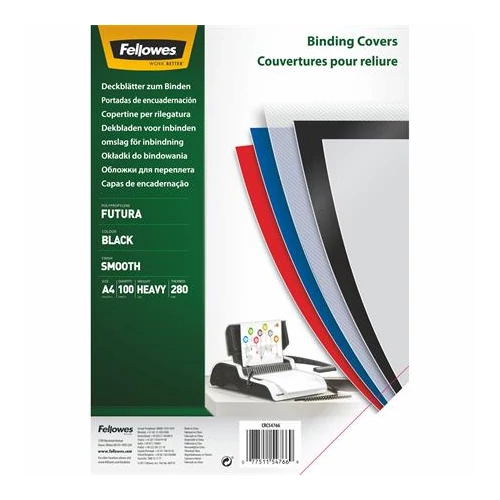 Hátlap, A4, 280mikron, pp, matt, FELLOWES 