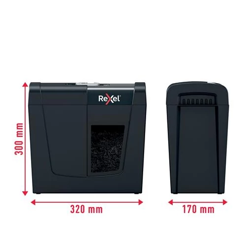 Iratmegsemmisítő, konfetti, 6 lap, REXEL, 
