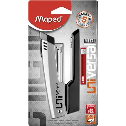 Tűzőgép, 24/6, 26/6, 25 lap, MAPED 