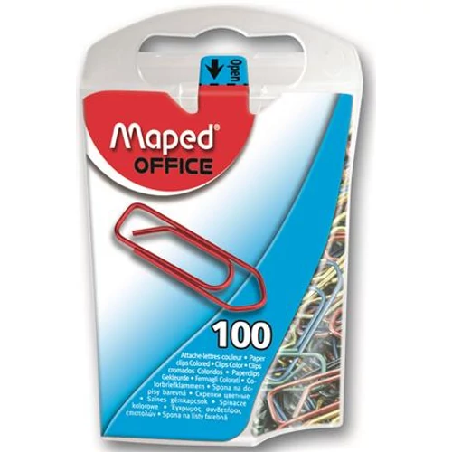 Gemkapocs, 25mm, MAPED, színes, 100db/bliszt