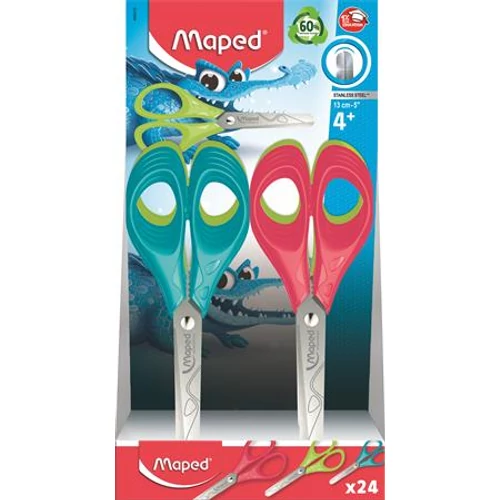 Olló display, iskolai, 13 cm, MAPED 