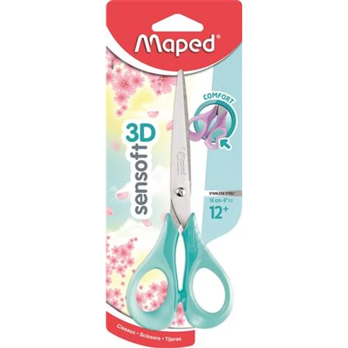 Olló, általános, 16 cm, rugalmas nyél, MAPED 