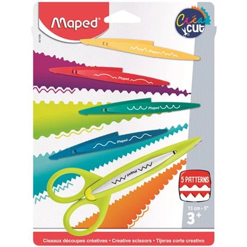 Olló, cikkcakk, MAPED 