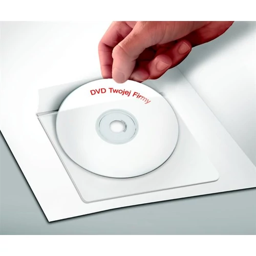 CD tartó zseb, öntapadó, 120x120mm, PANTA PLAST, 25db/cs