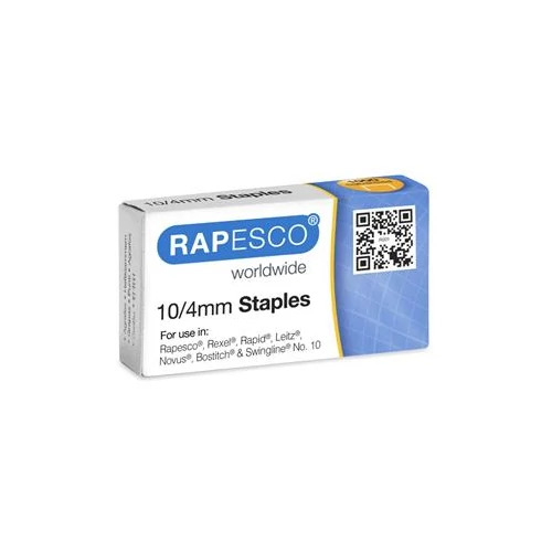 Tűzőkapocs, No.10, horganyzott, RAPESCO, 1000db/doboz