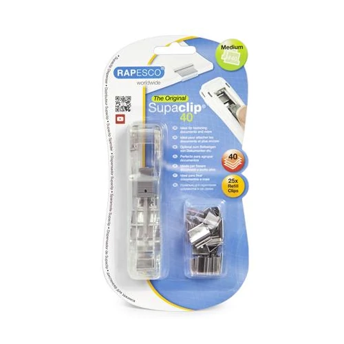 Kapocsadagoló, színes kapcsokkal, RAPESCO, 