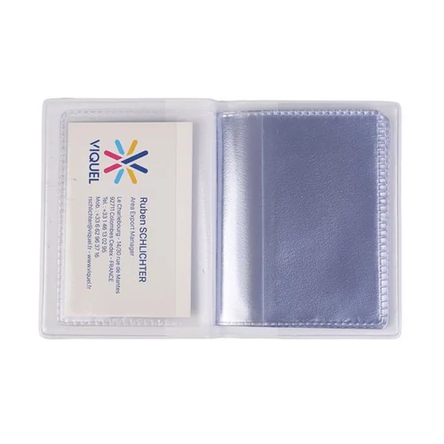 Igazolványtartó, álló, 16 betét lappal, mintás PVC, 