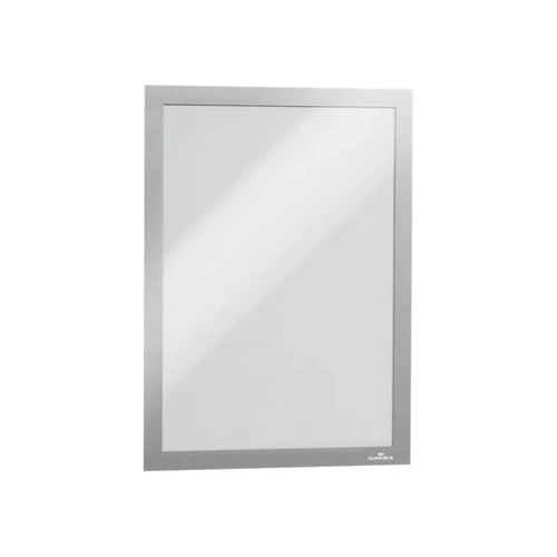 Mágneses tasak, A4, öntapadó háttal, DURABLE "DURAFRAME®", ezüst