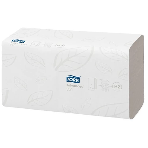 Kéztörlő, Interfold hajtás, 2rétegű, 21csom/krt, 180lap, H2 rendszer, Advanced, TORK 