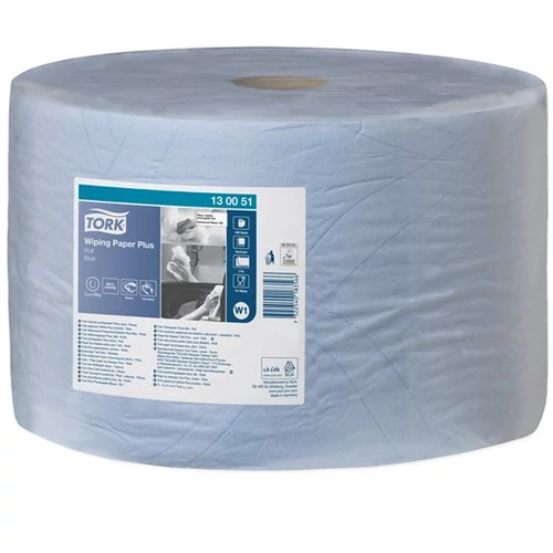 Törlőpapír, tekercses, 39 cm átmérő, W1 rendszer, 2 rétegű, TORK 