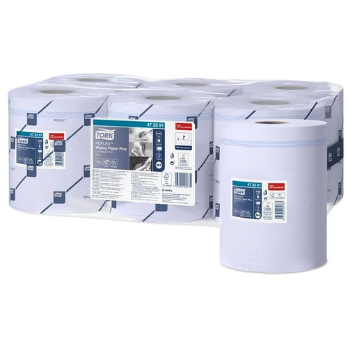Törlőpapír, 6tek/krt, 18,5cm átmérő, M4 rendszer, 1rétegű, Advanced, TORK 