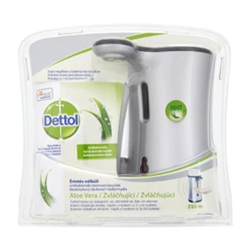 Folyékony szappan adagoló, szenzoros, Aloe Vera és E vitamin utántöltővel, DETTOL