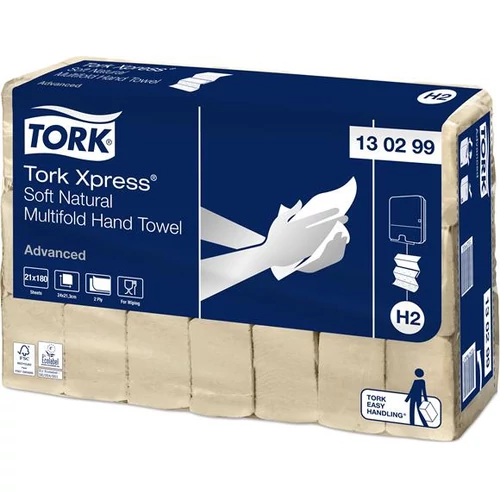 Kéztörlő, Interfold hajtás, 2 rétegű, 180 lap, H2 rendszer, Advanced, TORK 