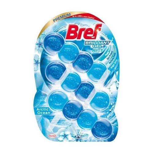 WC-tisztítógél, 3x42 g, BREF 