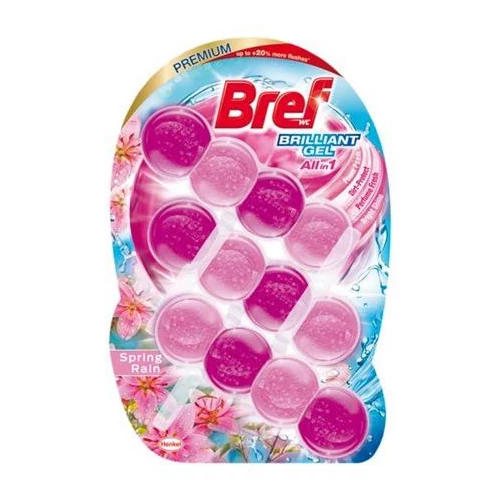 WC illatosító gél 3x42 g. Brillant Blokk Bref Spring Rain