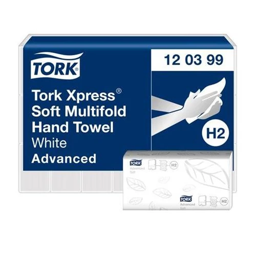 Kéztörlő, Interfold, 2 réteg, 136 lap, H2 rendszer, Advanced, TORK 
