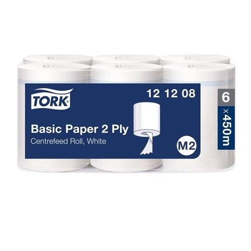 Kéztörlő 2 rétegű tekercses M2 Universal Tork_121208 fehér