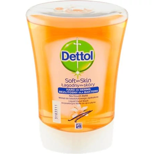 Érintés nélküli antibakteriális készülék utántöltő DETTOL vaníliás mézes 250 ml