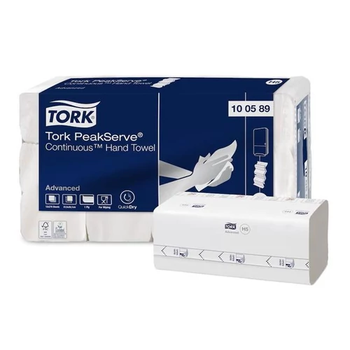 Kéztörlő, hajtogatott, H5 rendszer, 1 rétegű, Advanced, TORK 