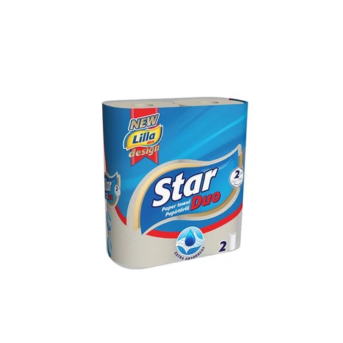 Háztartási papírtörlő, 2 rétegű, 2 tekercses, 