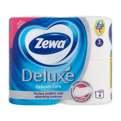 Toalettpapír, 3 rétegű, 4 tekercses, ZEWA 