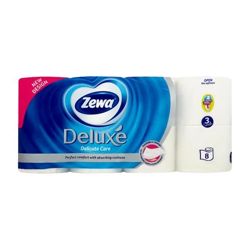 Toalettpapír, 3 rétegű, 8 tekercses, ZEWA 