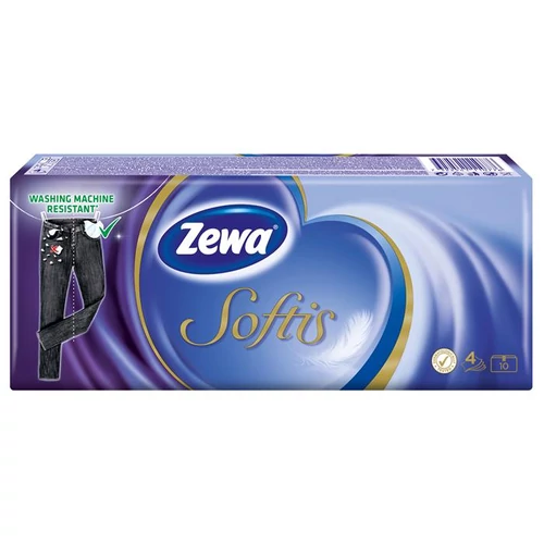 Papír zsebkendő, 4 rétegű, 10x9 db, ZEWA 