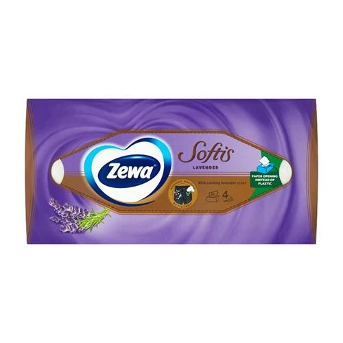Kozmetikai kendő, 4 rétegű, 80 db, ZEWA 