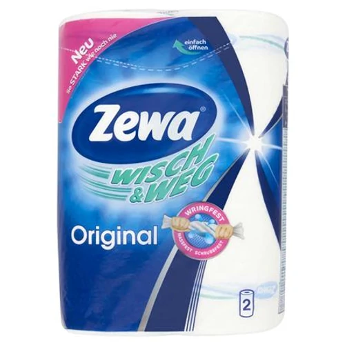 Háztartási papírtörlő, 2 rétegű, 2 tekercses, ZEWA 