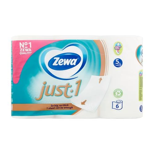 Toalettpapír, 5 rétegű, kistekercses, 6 tekercs, ZEWA 