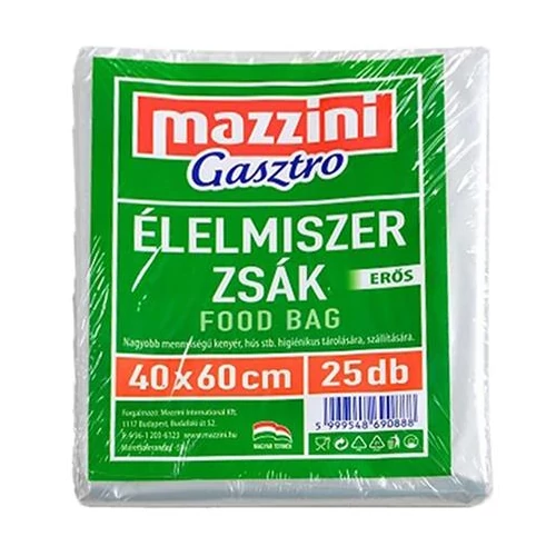 Élelmiszerzsák MAZZINI Gastro erős 40x60cm 25 darabos