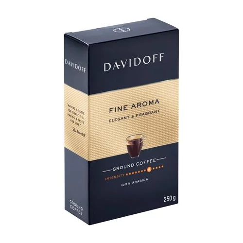 Kávé, pörkölt, őrölt, 250 g, DAVIDOFF 