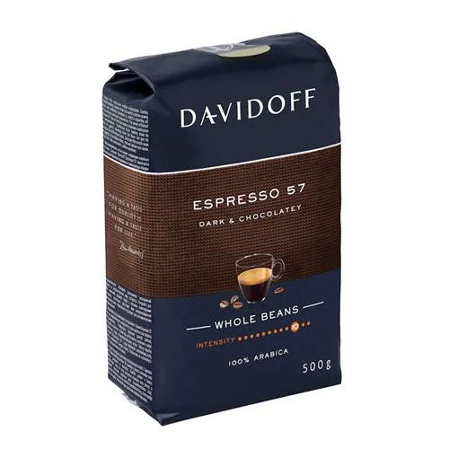 Kávé, pörkölt, szemes, 500 g, DAVIDOFF 