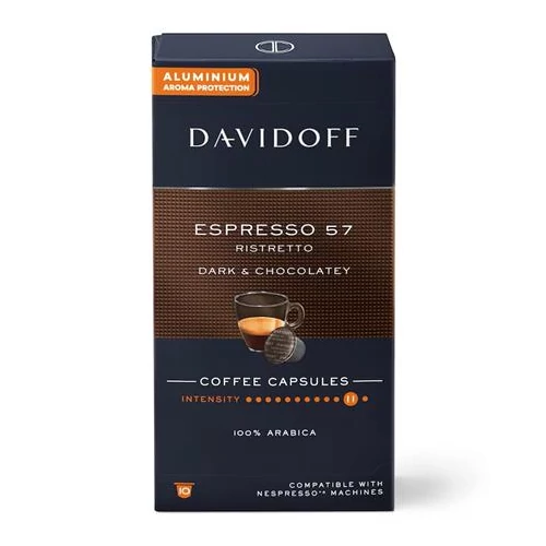 Kávékapszula, Nespresso® kompatibilis, 10 db, DAVIDOFF 