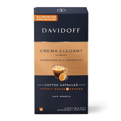 Kávékapszula, Nespresso® kompatibilis, 10 db, DAVIDOFF 