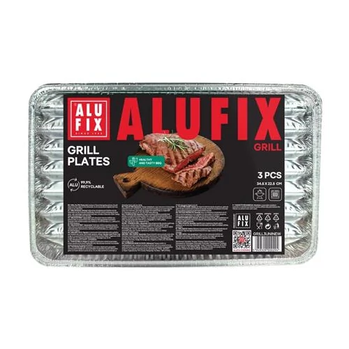 Grilltálca ALUFIX négyszögletű 3db