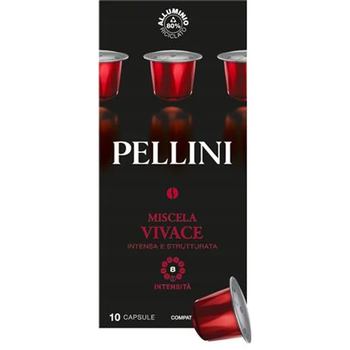 Kávékapszula, Nespresso® kompatibilis, 10 db, PELLINI, 
