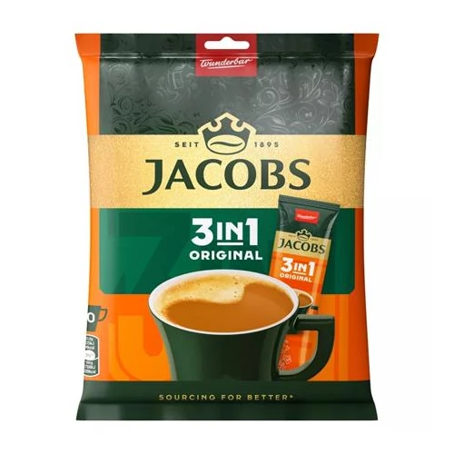 Instant kávé stick, 10x12,6 g, JACOBS 