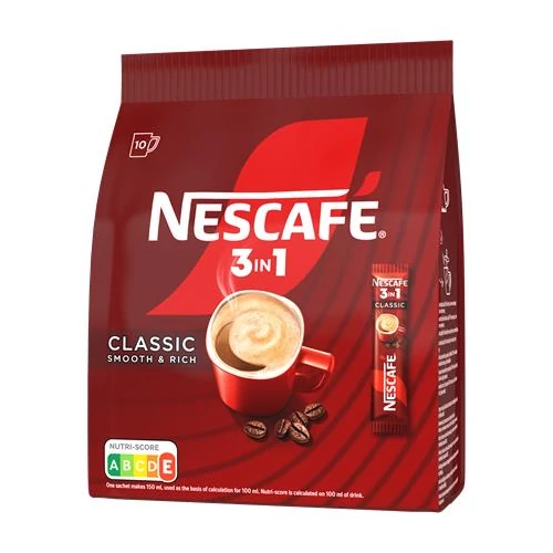 Instant kávé stick, 10x17 g, NESCAFÉ, 3in1 "Classic"