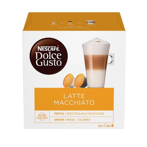 Kávékapszula, 8x2 db, NESCAFÉ "Dolce Gusto Latte Macchiato"