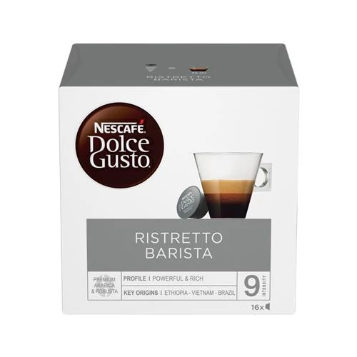 Kávékapszula, 16 db, NESCAFÉ "Dolce Gusto Ristretto Barista"