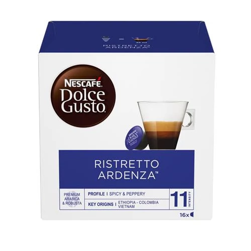 Kávékapszula, 16 db, NESCAFÉ "Dolce Gusto Ristretto Ardenza"